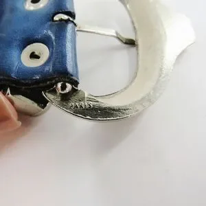 USMECO Paris Blue Oxidized Silver Leather Boho Southwestern Belt USMECO | Accessories | Usmeco Paris Blue Oxidized Silver  main image 4